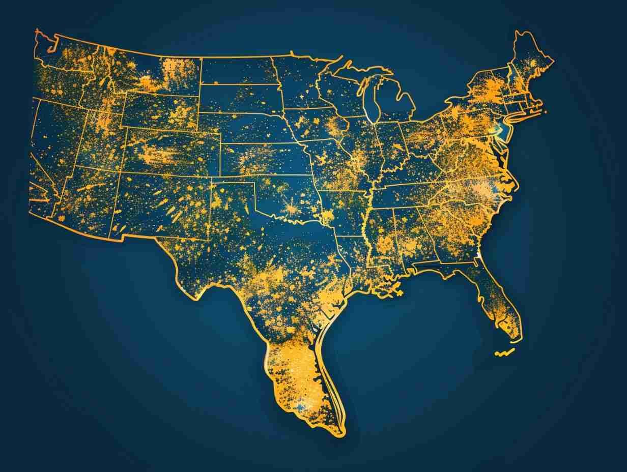 Geographical Location of the 352 Area Code